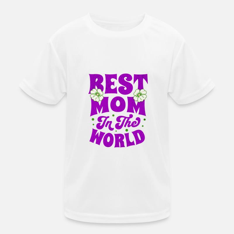 Beste Mutter der Welt Kinder Funktions-T-Shirt