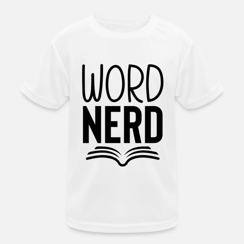 Nerd des mots T-shirt sport Enfant