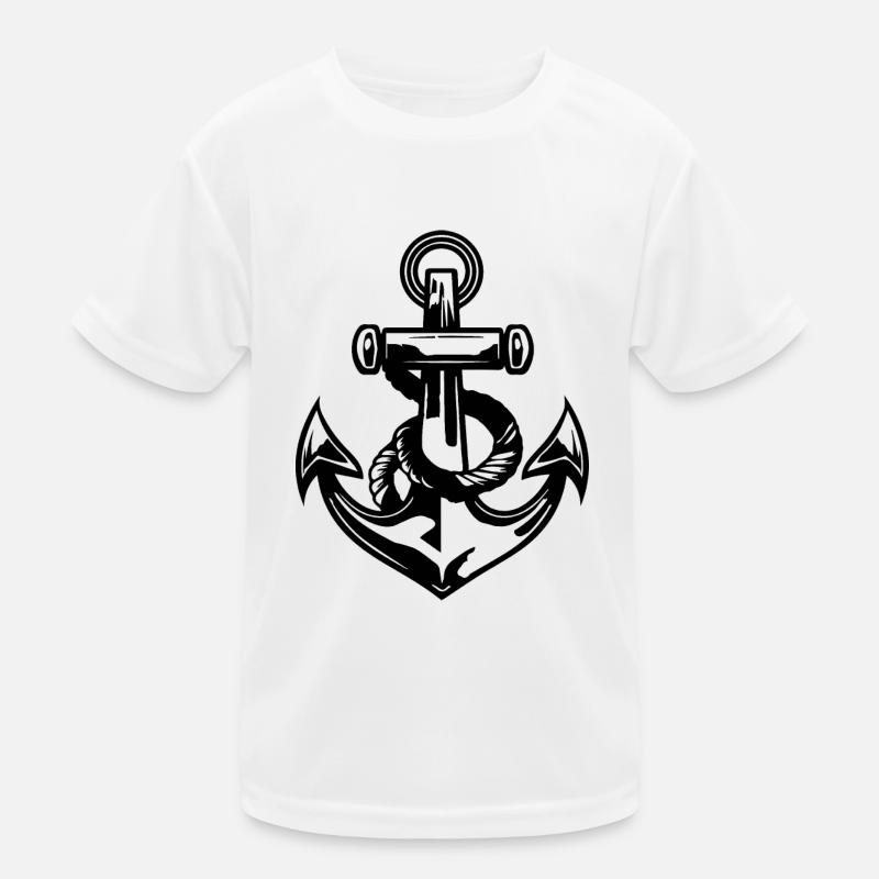 Anchor Boat Ship Nautical Kids Functional T-Shirt
