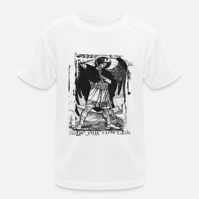 Erzengel Heiliger Religion Gott Engel Glaube Michael Kinder Funktions-T-Shirt