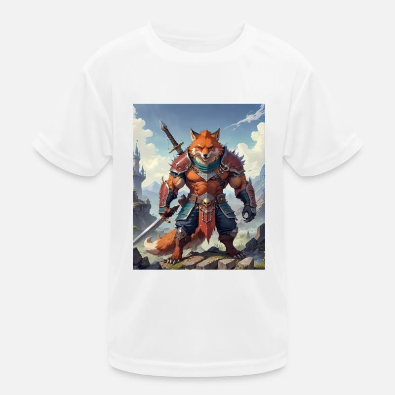 A monstrous behemoth beast a red fox as fantasy Kids Functional T-Shirt