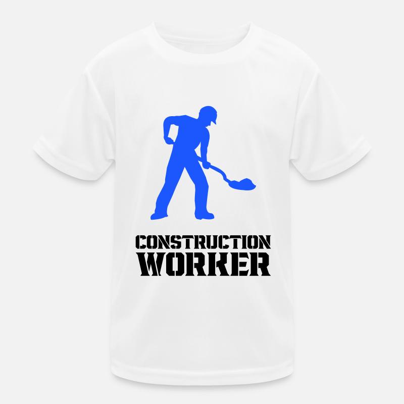 bauarbeiter baustelle worker Kinder Funktions-T-Shirt