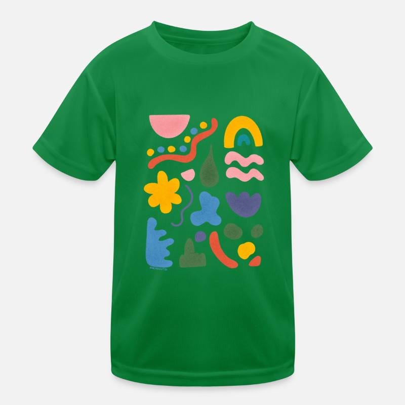 Abstrakte Kunst Bunte Formen Kinder Funktions-T-Shirt