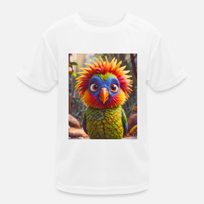 super süßes australisches Tier Regenbogenlorikeet Kinder Funktions-T-Shirt