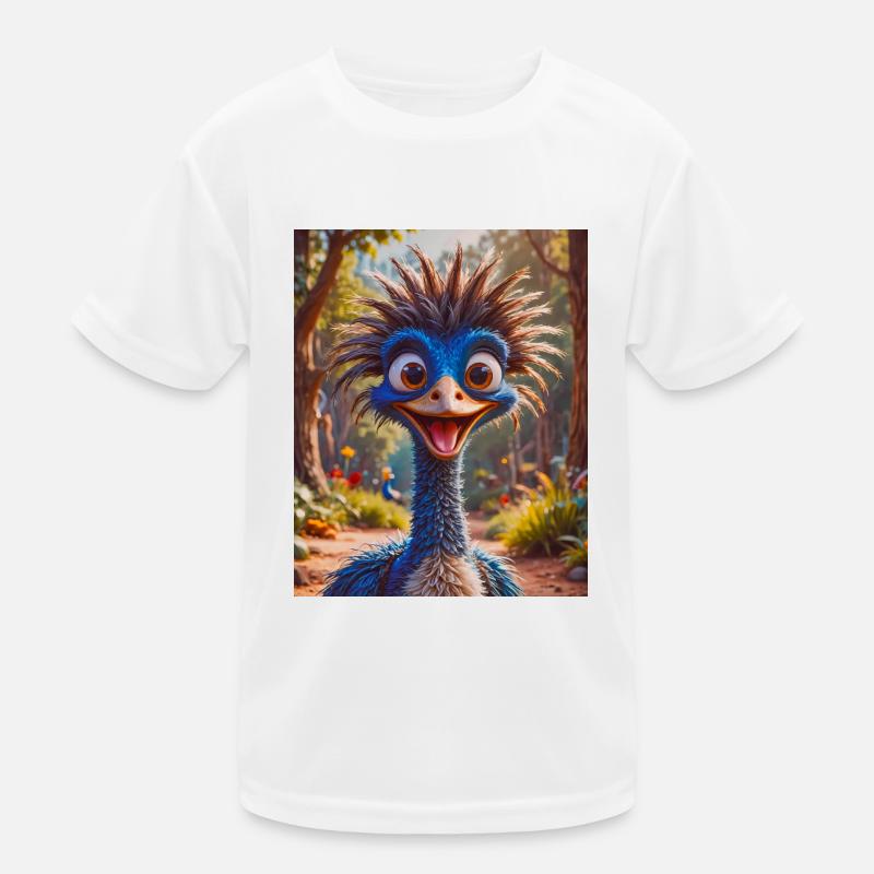 super süßes australisches Tier Down Under Kasuar Kinder Funktions-T-Shirt