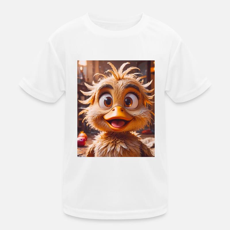 Animaux super mignons dans une forêt – poussin de canard T-shirt sport Enfant