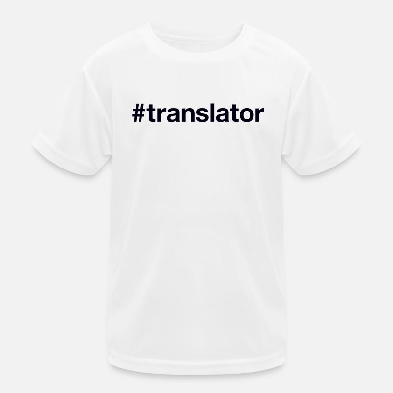 TRANSLATOR Hashtag Kinder Funktions-T-Shirt