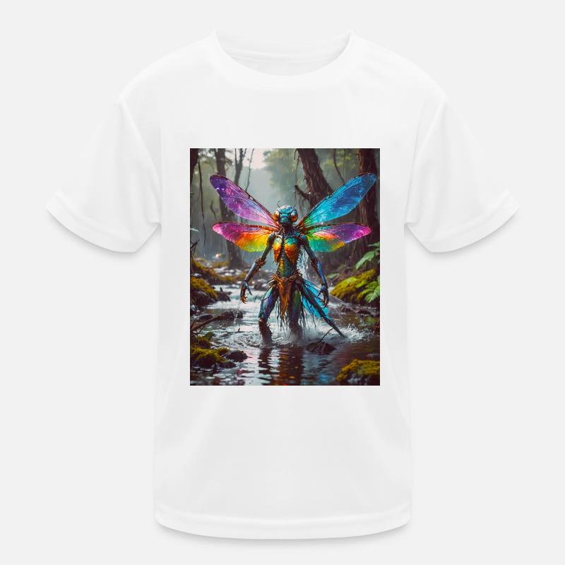 mutant monster half men half insect dark horror Kids Functional T-Shirt