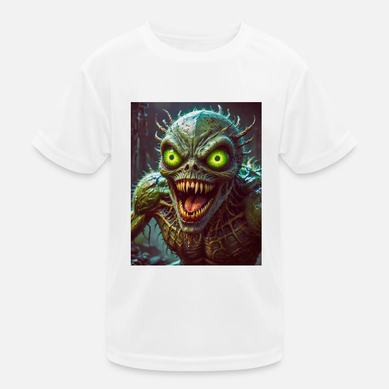 mutant monster half men half insect dark horror Kids Functional T-Shirt