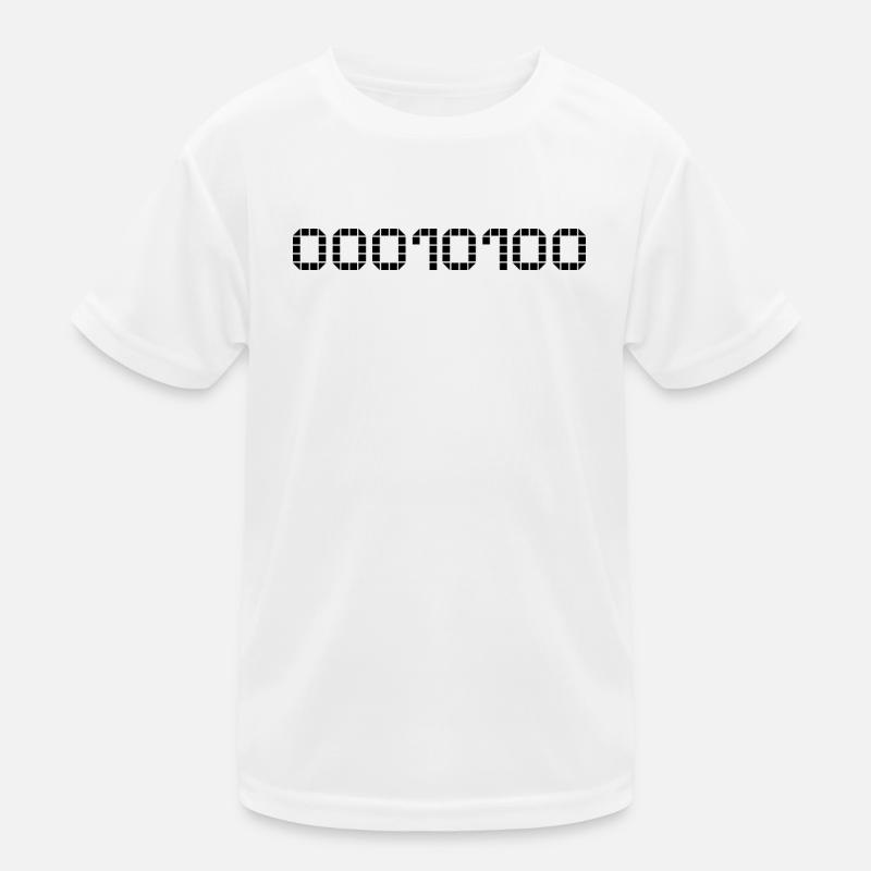 Notation binaire - 20 T-shirt sport Enfant