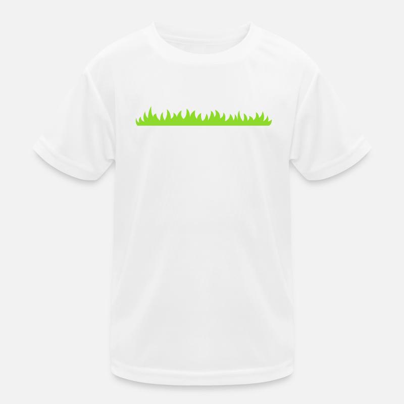 Gras oder Rasen Kinder Funktions-T-Shirt