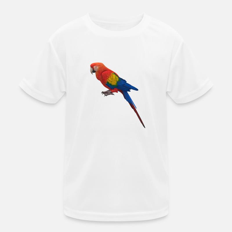 Papagei Design Kinder Funktions-T-Shirt