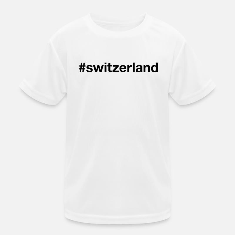 SUISSE Hashtag Suisse T-shirt sport Enfant