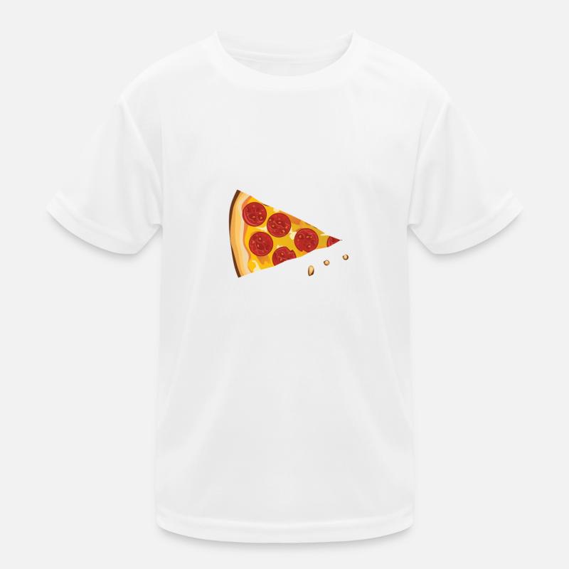 Pizza Slice Design Pizza Gift Idea Salami Kids Functional T-Shirt