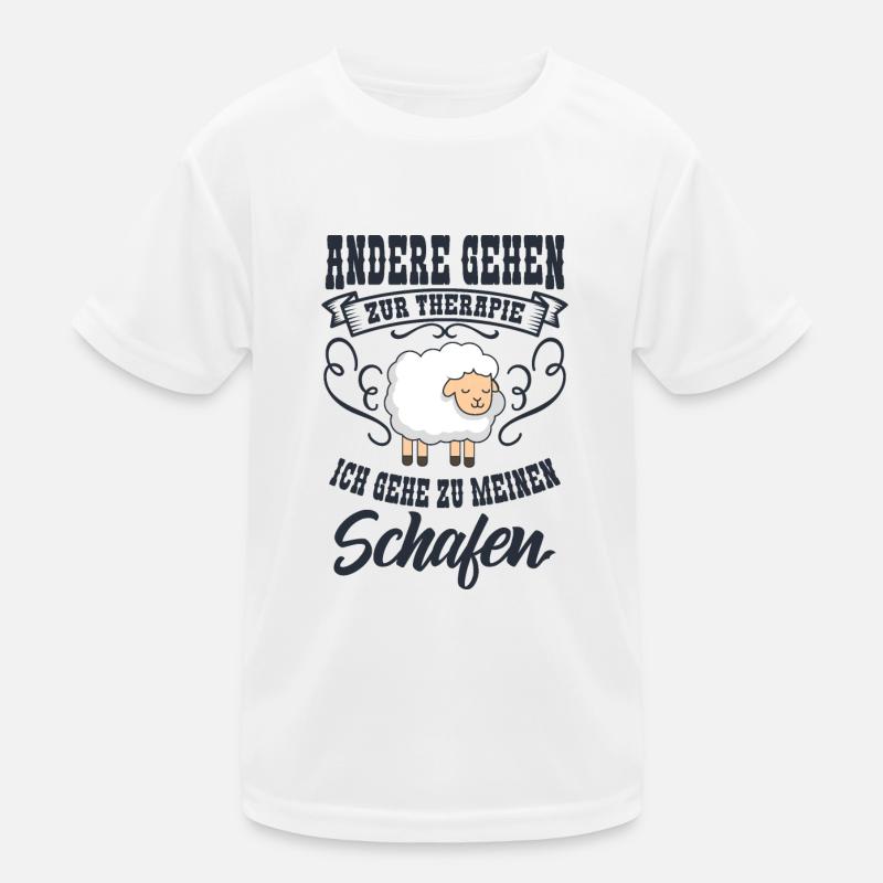 Schaf Kinder Funktions-T-Shirt