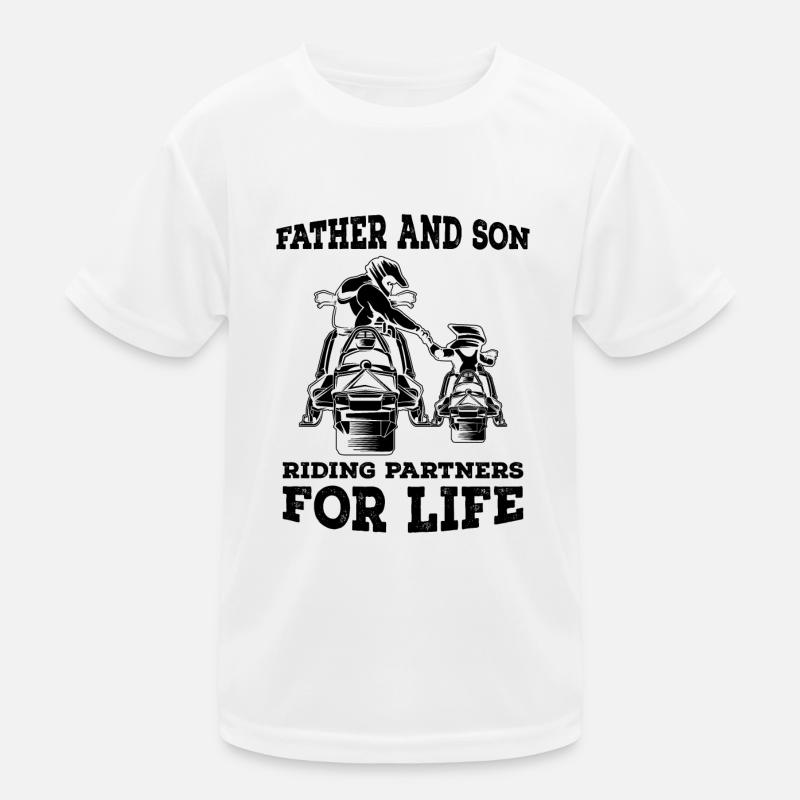 Snowmobile Kids Functional T-Shirt