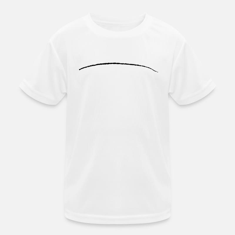curved stroke brushstroke underscore line Kids Functional T-Shirt