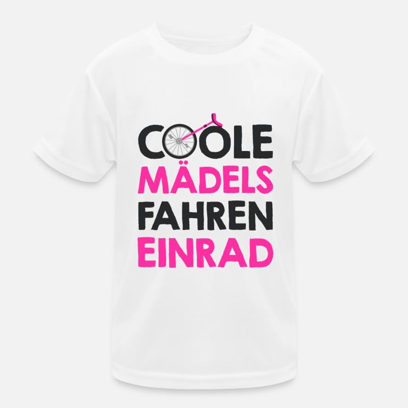 Einrad Kinder Funktions-T-Shirt