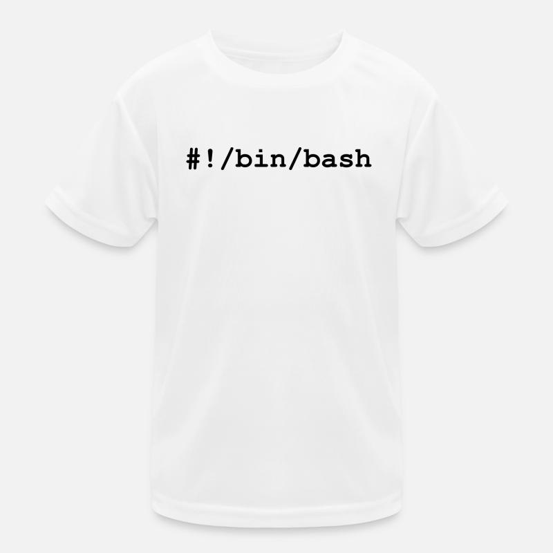 Bash / Bourne-Again Shell in Linux and Unix Kids Functional T-Shirt