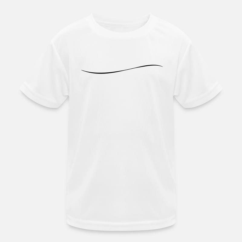 Stroke Art Brushstroke Underscore Crack Line Kids Functional T-Shirt