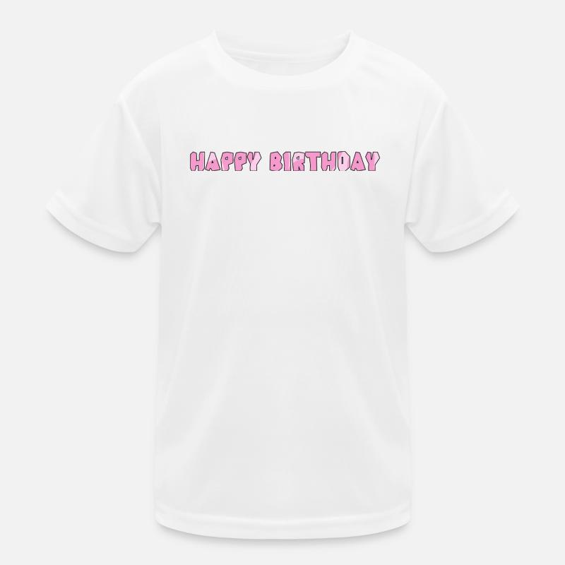 Bon anniversaire T-shirt sport Enfant