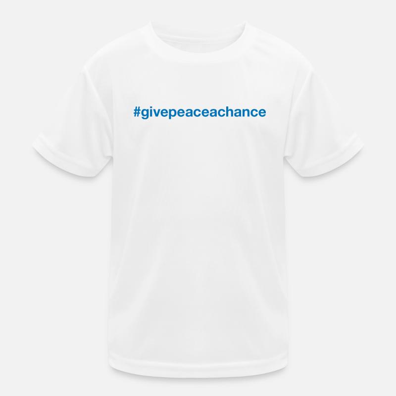PEACE Hashtag Kinder Funktions-T-Shirt