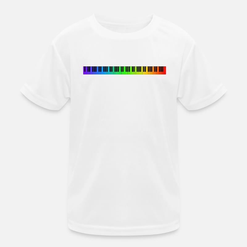Rainbow keyboard Kids Functional T-Shirt