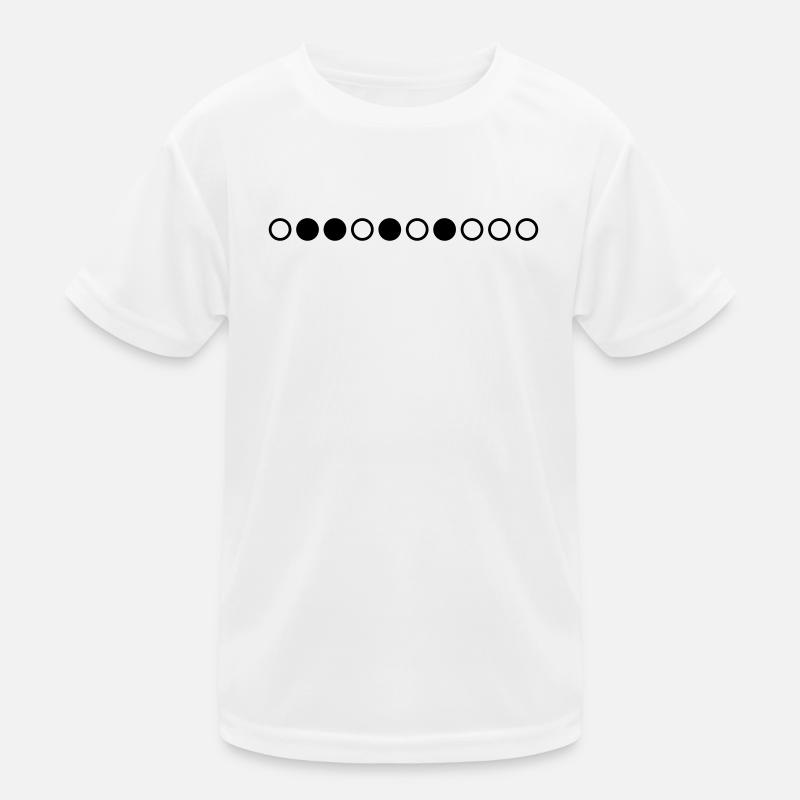 Nerdy design "prime numbers" up to 10 Kids Functional T-Shirt