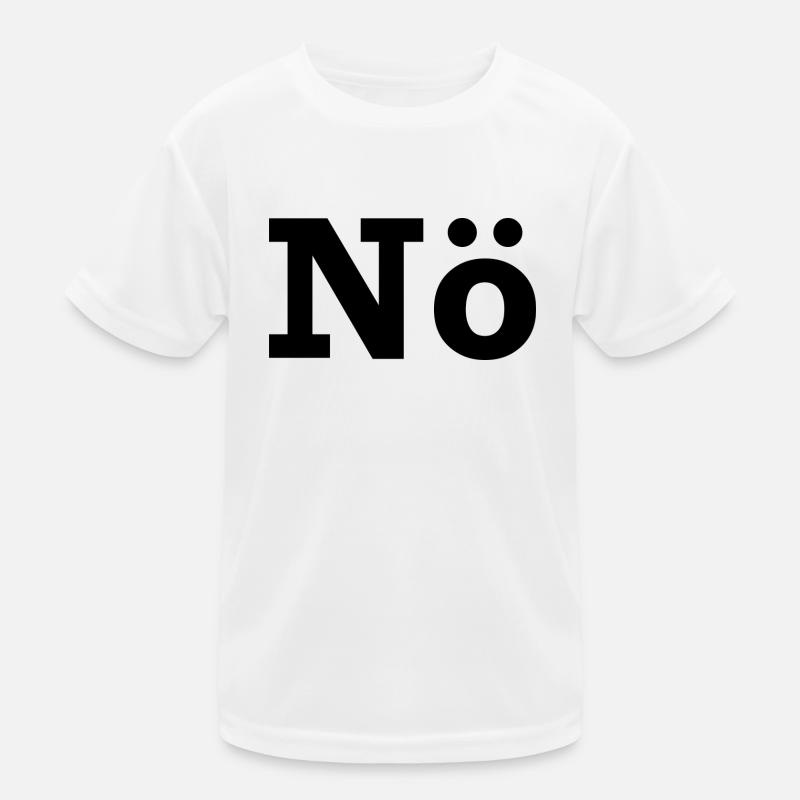 NÖ - Kinder Funktions-T-Shirt - Weiß