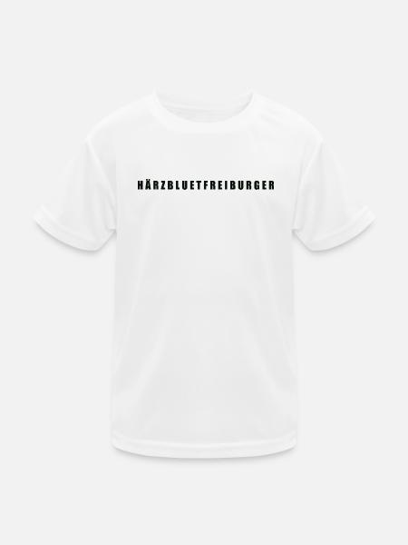 Härzbluetfreiburger Kanton Freiburg Freiburger - Kinder Funktions-T-Shirt - Weiß - Vorne