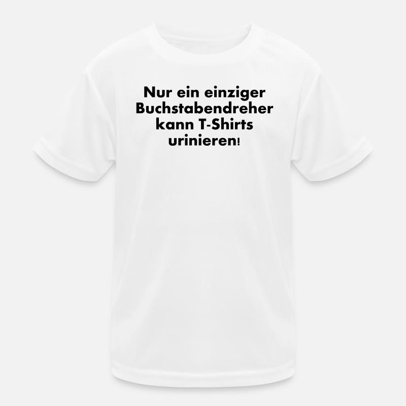 Transposed letters can urinate TShirts Kids Functional T-Shirt