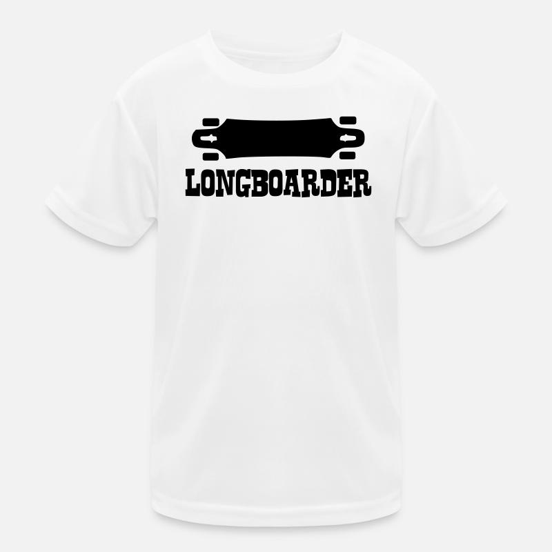 Longboard,Longboarder,Skateboard,Skate,Skater Kids Functional T-Shirt