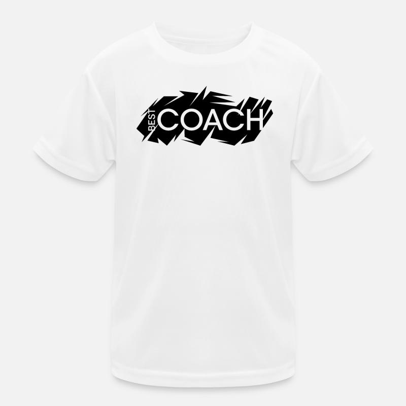 best coach logo trainer symbol mannschaft verein Kinder Funktions-T-Shirt