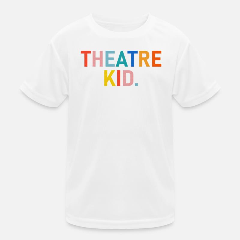 Theatre Kid Rainbow - Kids Functional T-Shirt - white