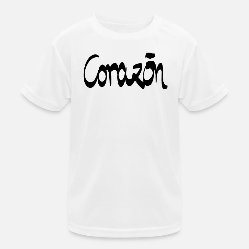 corazon Herz Kinder Funktions-T-Shirt