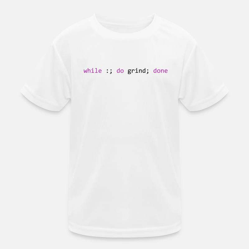 The grind never stops, light Kids Functional T-Shirt