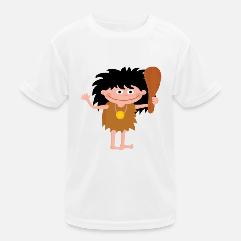 neanderthal cave man caveman steinzeit5 Kids Functional T-Shirt
