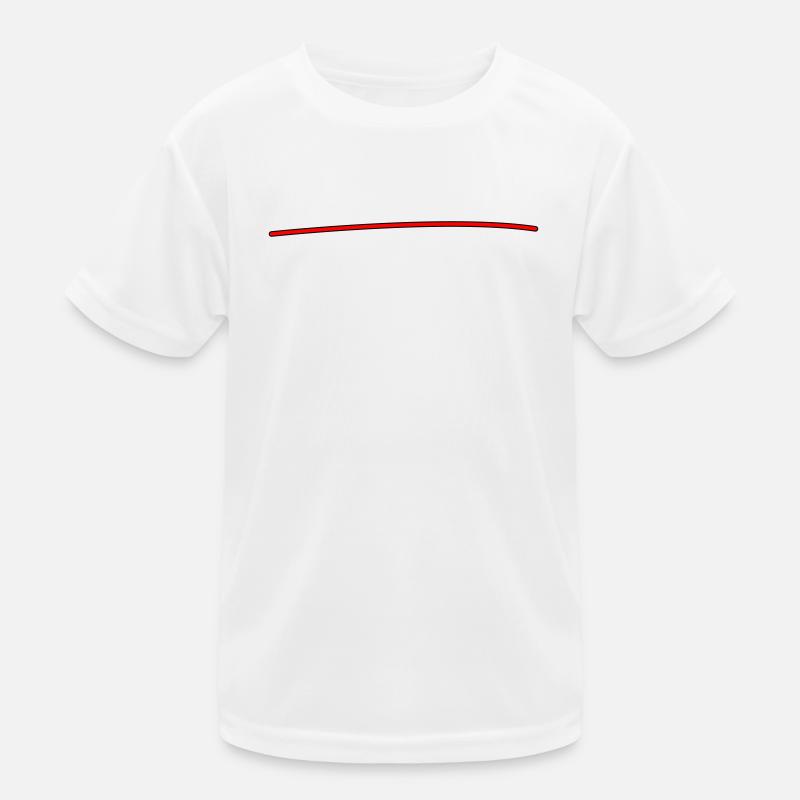 Minimalistische rote Linie – modernes Statement De Kinder Funktions-T-Shirt