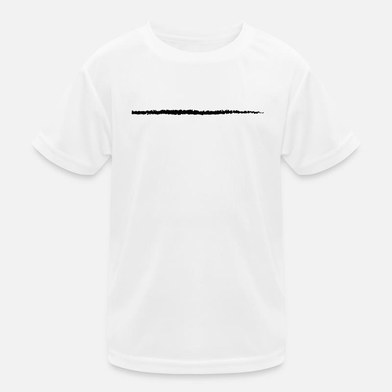 Stroke Art Brushstroke Underscore Crack Line Kids Functional T-Shirt