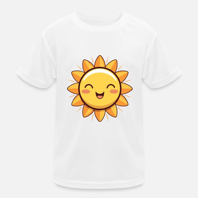 Lachende Sonne Sommer Spass Geschenk Kinder Funktions-T-Shirt
