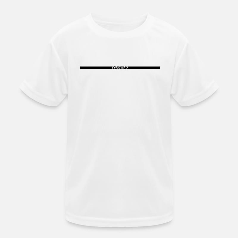 Crew Strich Kinder Funktions-T-Shirt