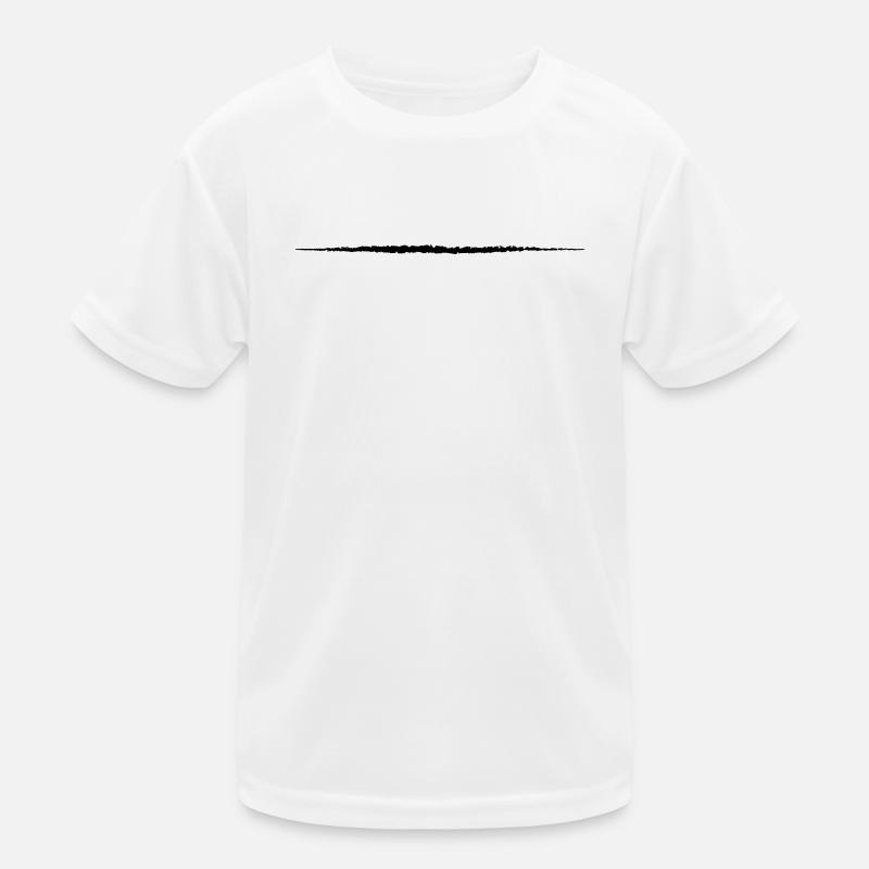 Stroke Art Brushstroke Underscore Crack Line Kids Functional T-Shirt