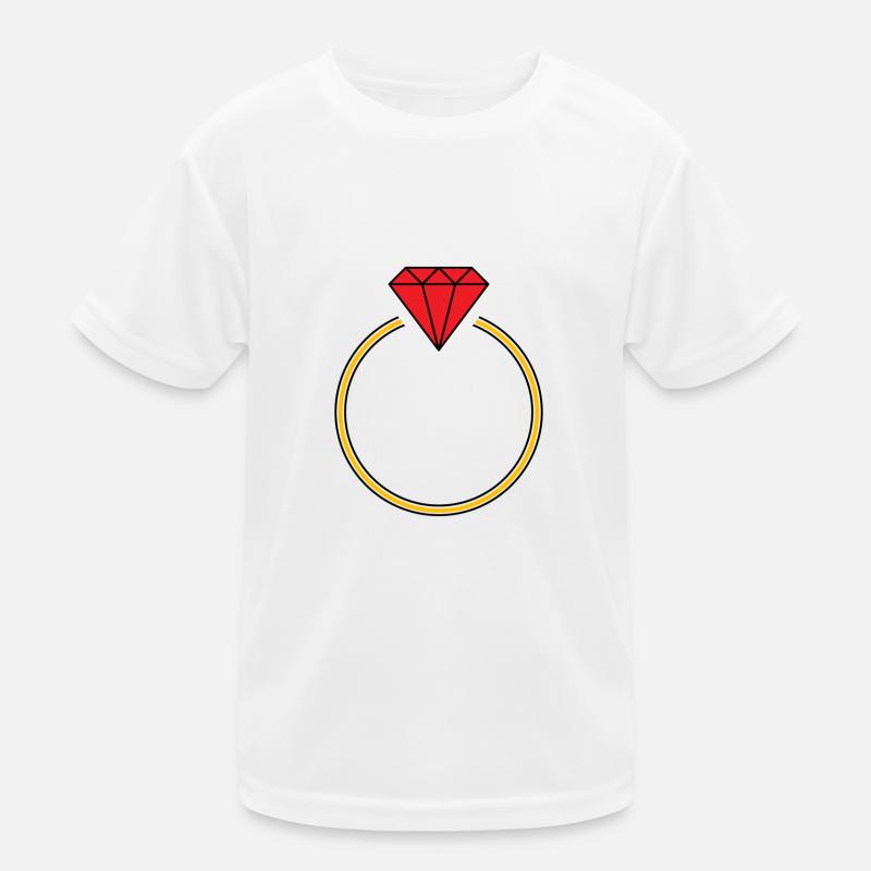 Diamantring Kinder Funktions-T-Shirt