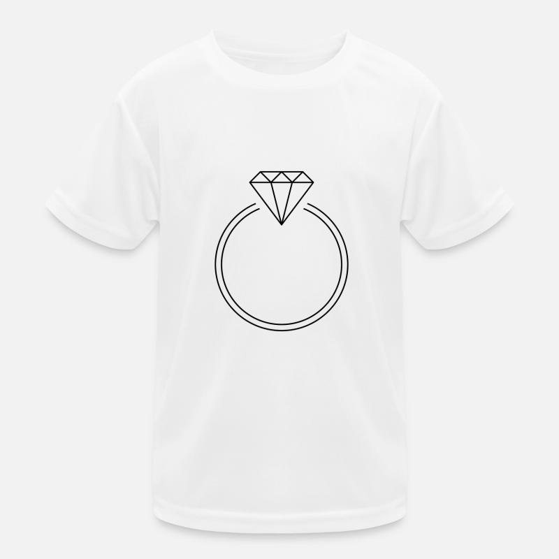 Ring Diamant Rubin Smaragd Schmuck Geschenk Idee Kinder Funktions-T-Shirt