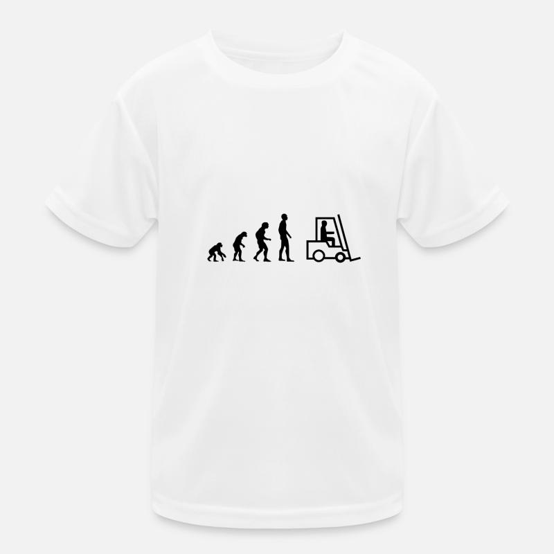 Evolution Staplerfahrer Kinder Funktions-T-Shirt