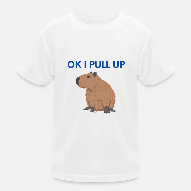 ok i pull up - Kids Functional T-Shirt - white