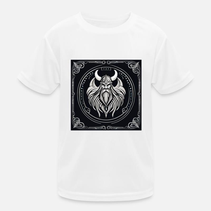 Epischer Wikinger Kinder Funktions-T-Shirt