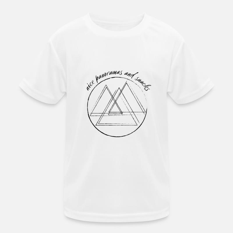 Berge / Panoramas und Snacks Kinder Funktions-T-Shirt