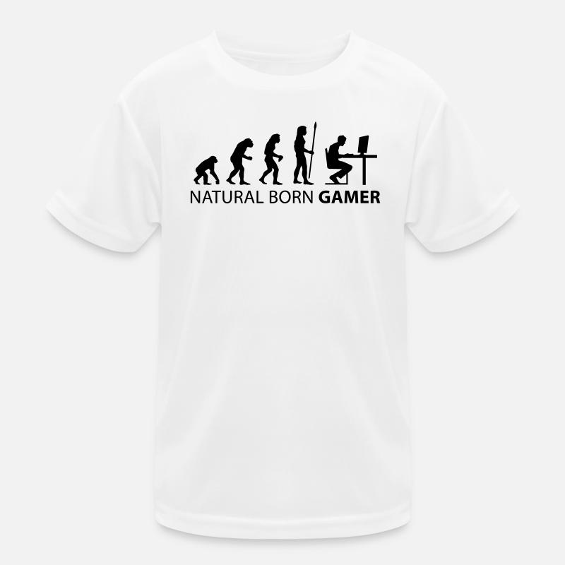 evolution natural born gamer Kinder Funktions-T-Shirt