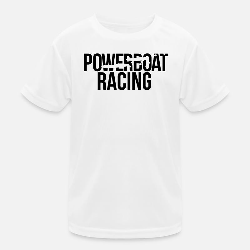 power boat racing Kinder Funktions-T-Shirt